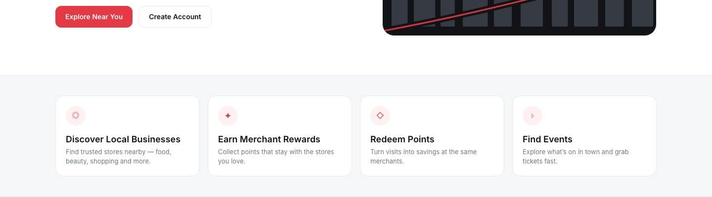 Towns Trend local commerce and loyalty platform — benefits